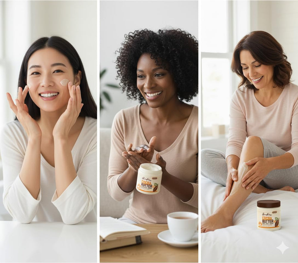 Queen Helene Cocoa Butter Cream used in daily skincare routine for hydration