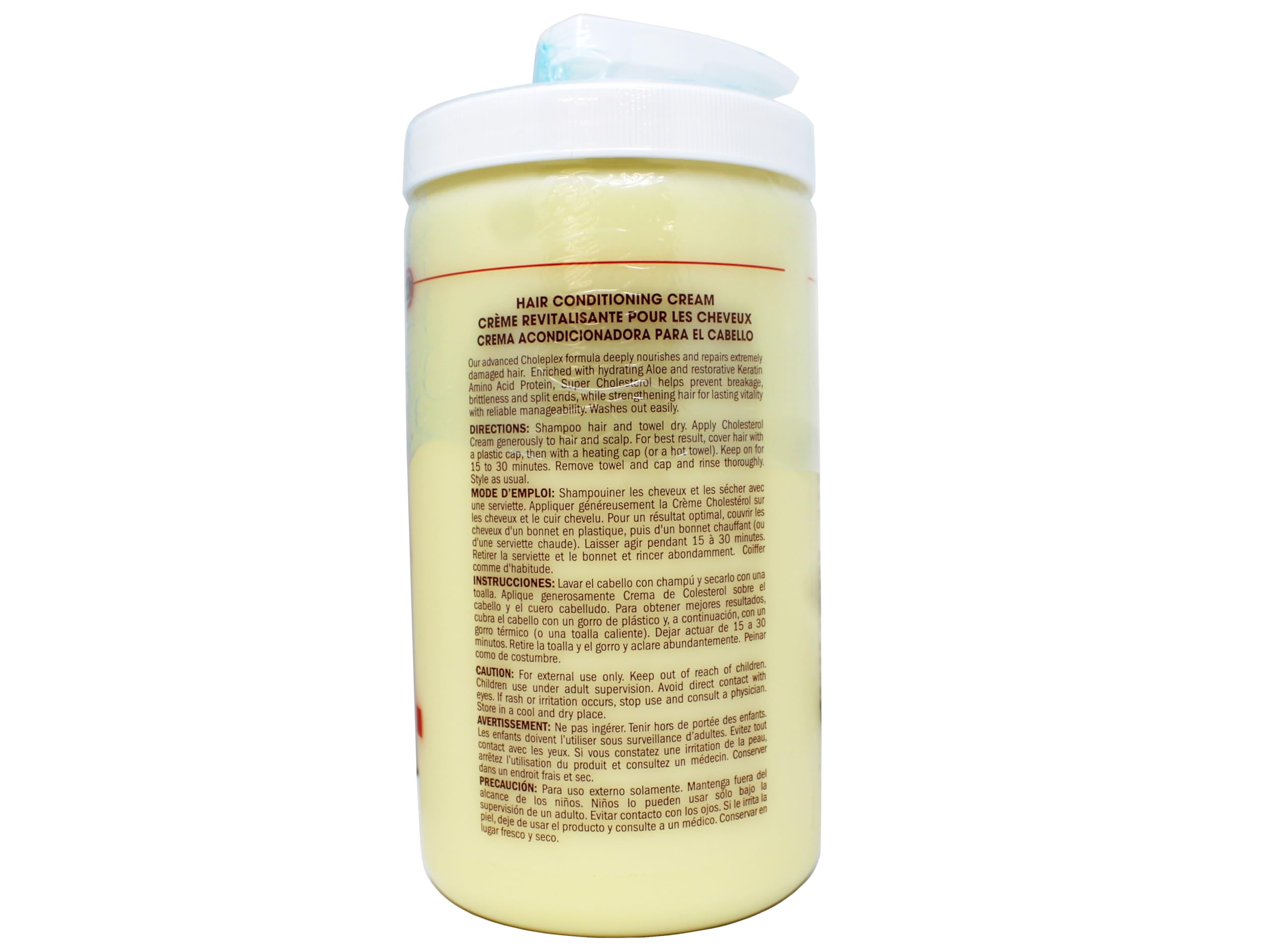 Queen Helene Hair Conditioning Cream being applied for repair and manageability.