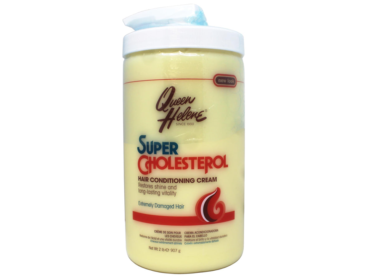 Queen Helene Hair Conditioning Cream bottle pouring for deep conditioning and shine.