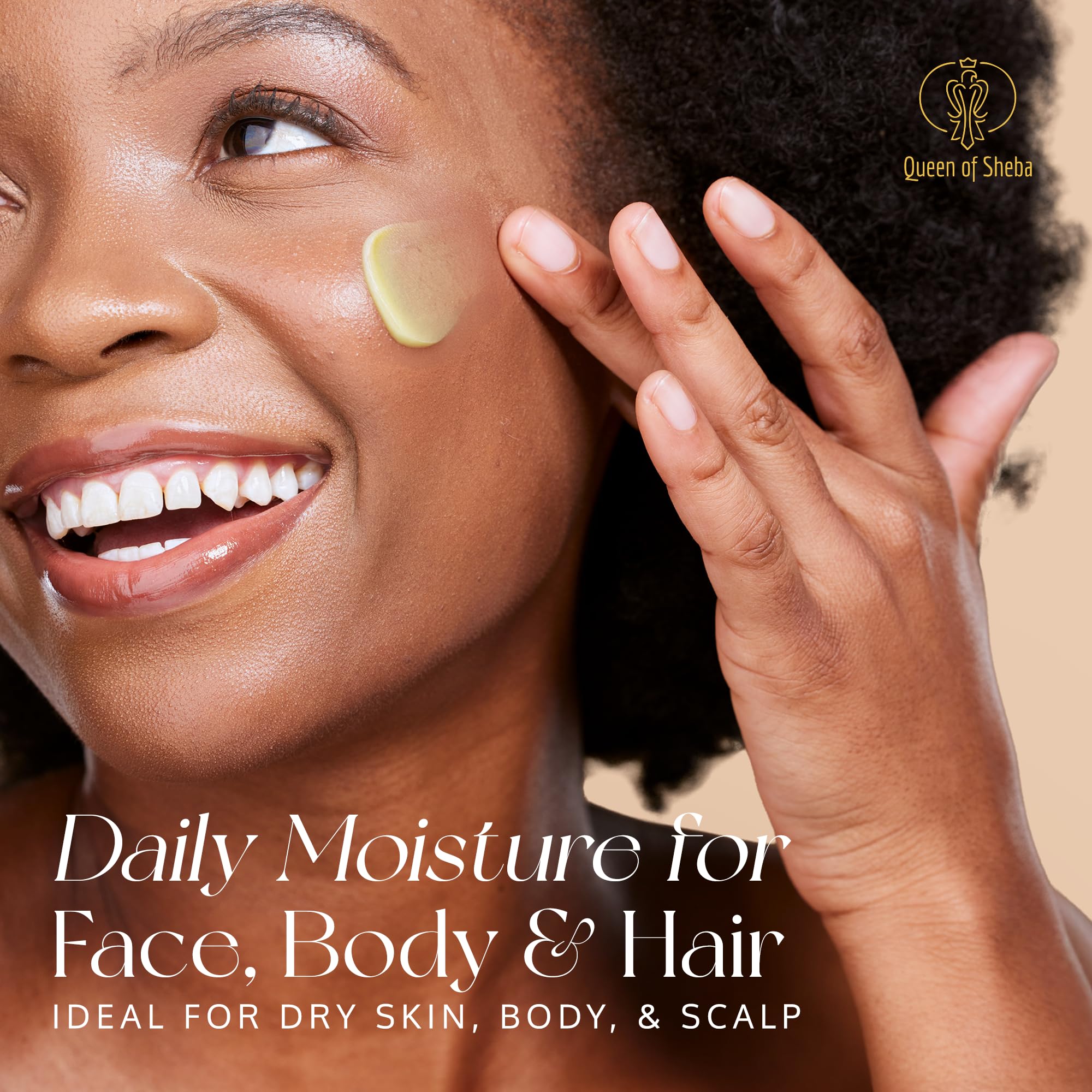 Queen of Shea antioxidant-rich butter image suggests protection from environmental stress