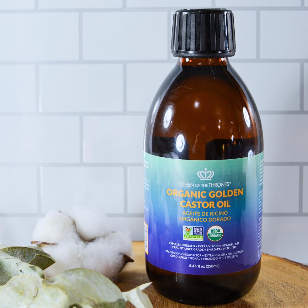 QUEEN OF THE THRONES castor oil on skin provides a soothing, conditioning feel for daily routines.