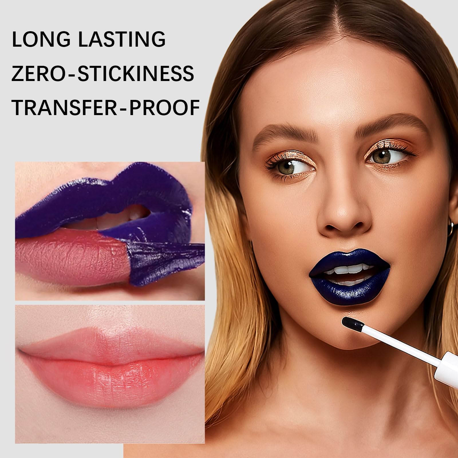 QueenDiary lip stain wear-alone offers bold shade or liner-definition versatility.