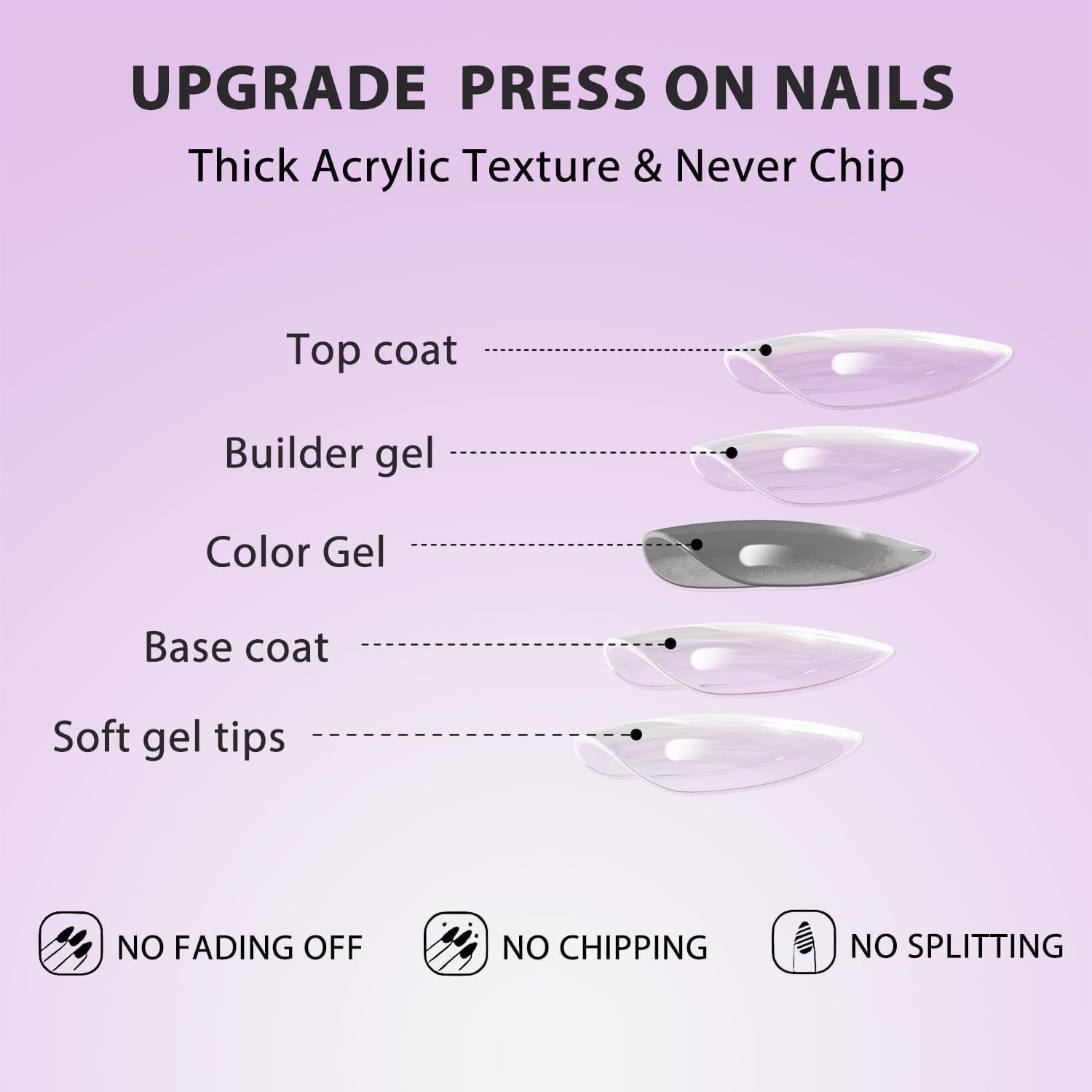 KQueenest natural-fit dark red nails close-up shows polished salon look at home