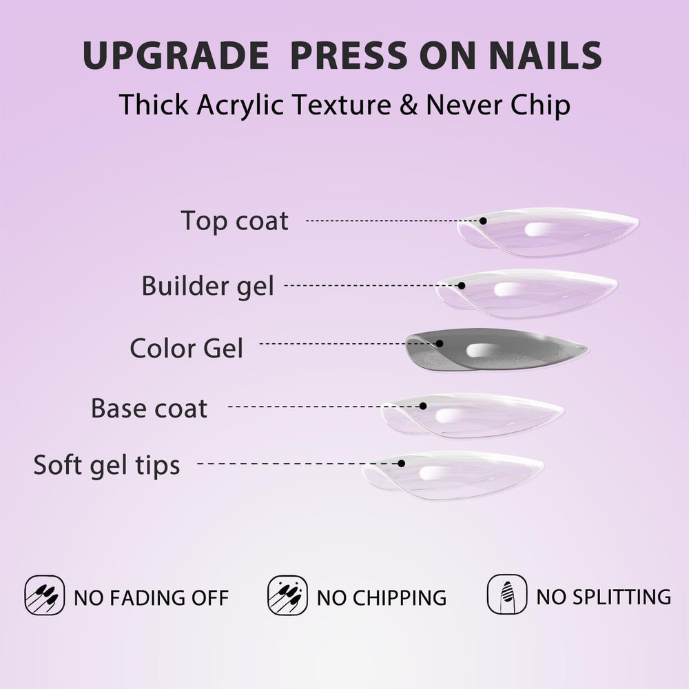 KQueenest natural-fit dark red nails close-up shows polished salon look at home