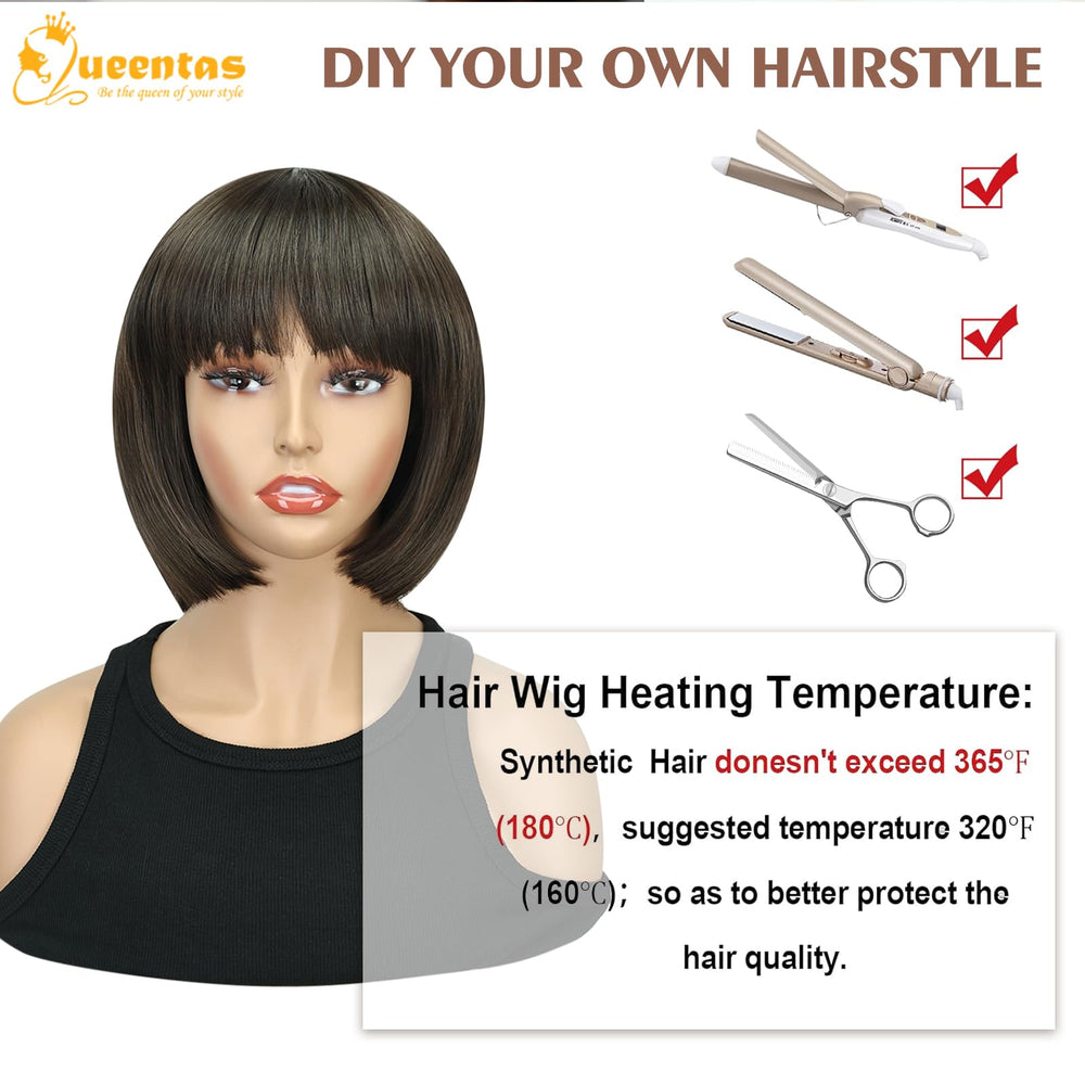 QUEENTAS wig packaging box perfect for gifting and safe storage.