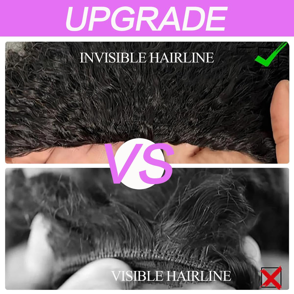 Querary Half Wig with built-in combs ensures secure 10-second fit.