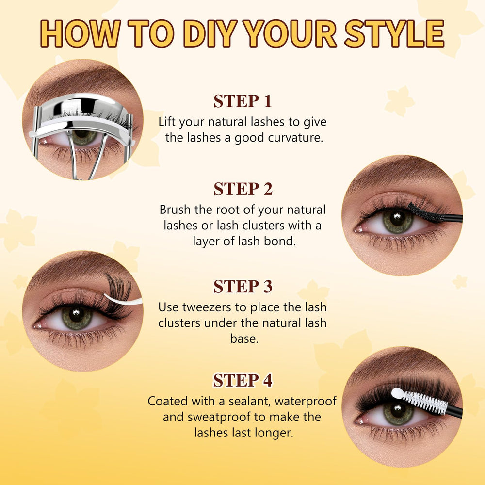 QUEWEL at-home DIY lash extension setup for convenient styling.