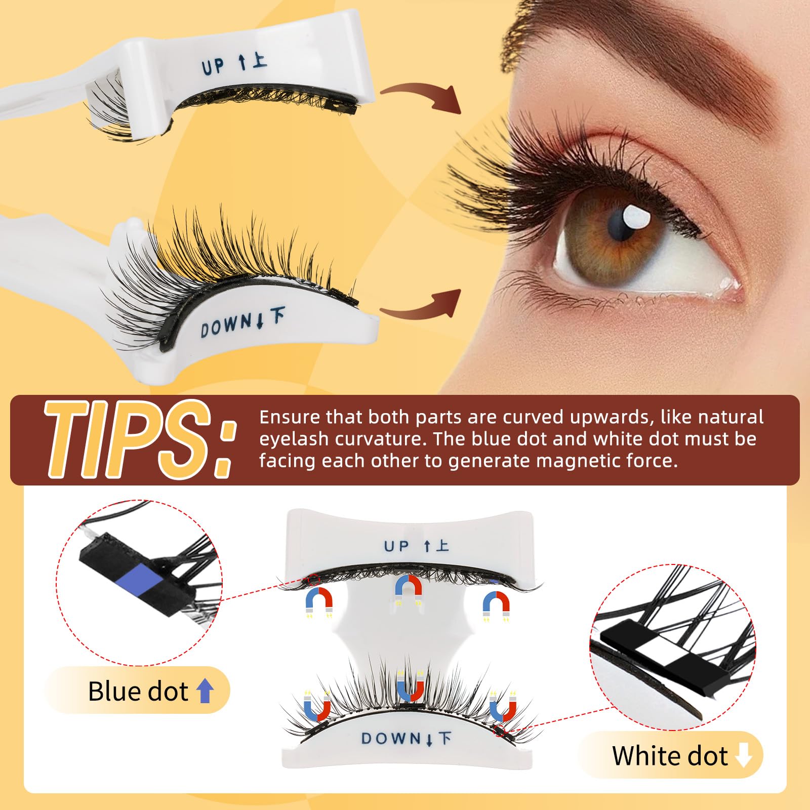 QUEWEL magnetic applicator closeup for effortless placement