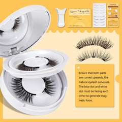 QUEWEL magnetic box with mirror included for portable touch-ups.