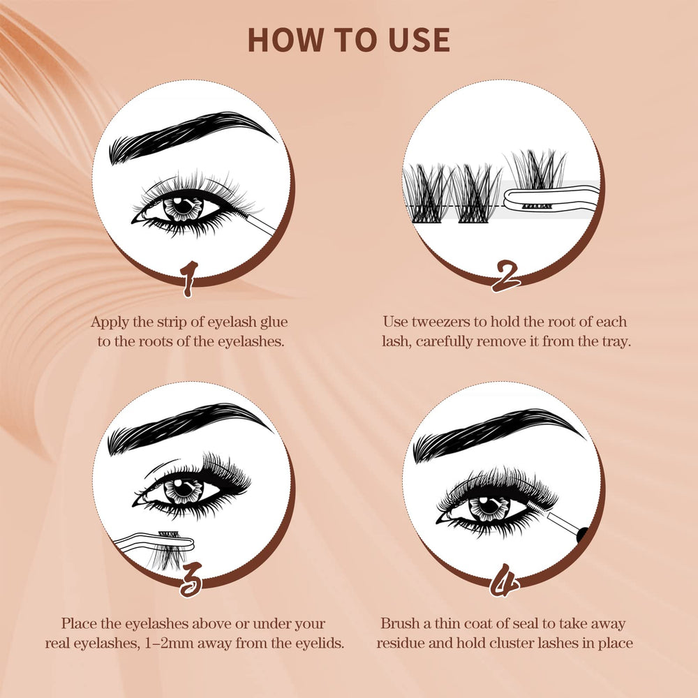 QUEWEL mixed-lengths 8-16mm enable wispy to dramatic looks.