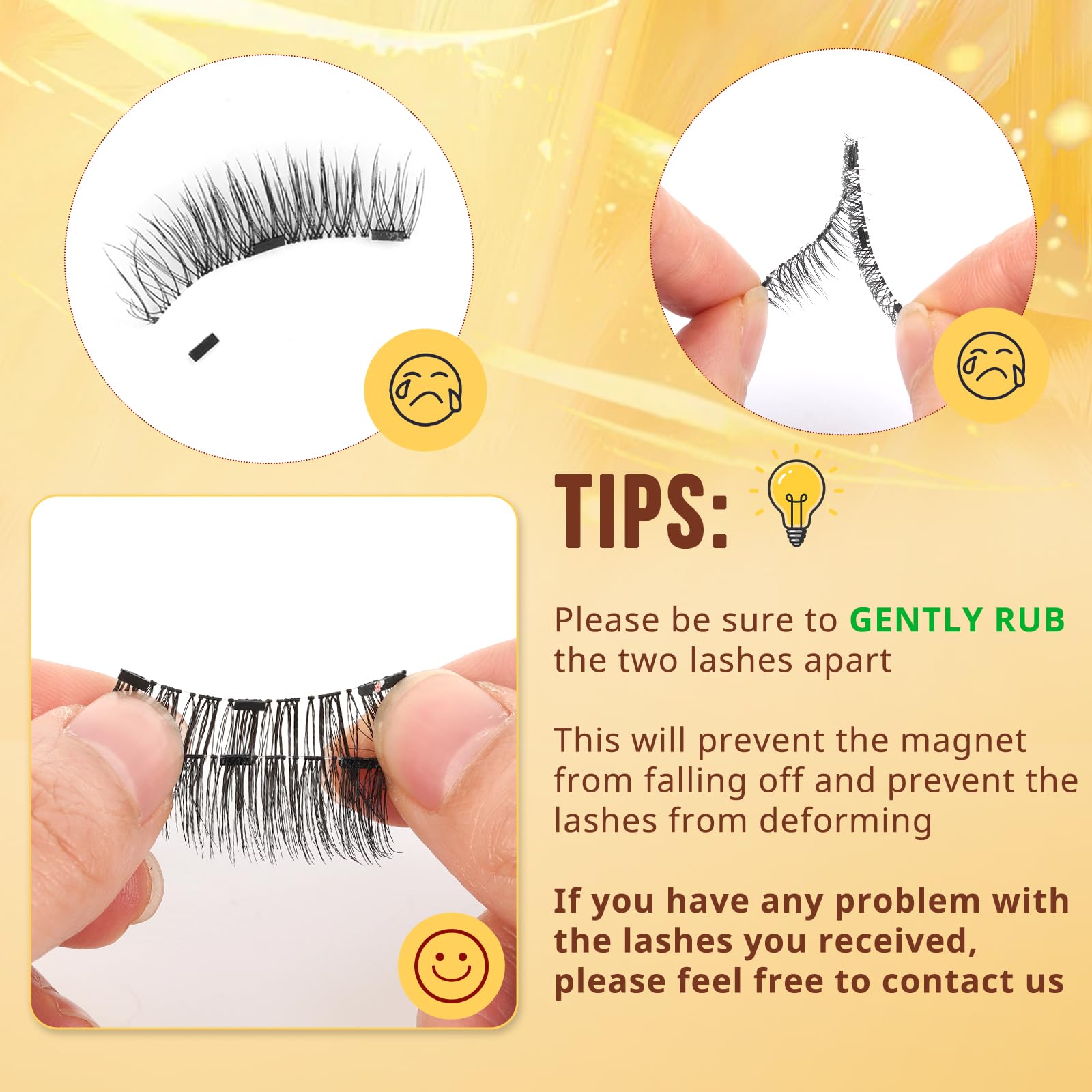 QUEWEL natural wispy magnetic lashes for seamless look