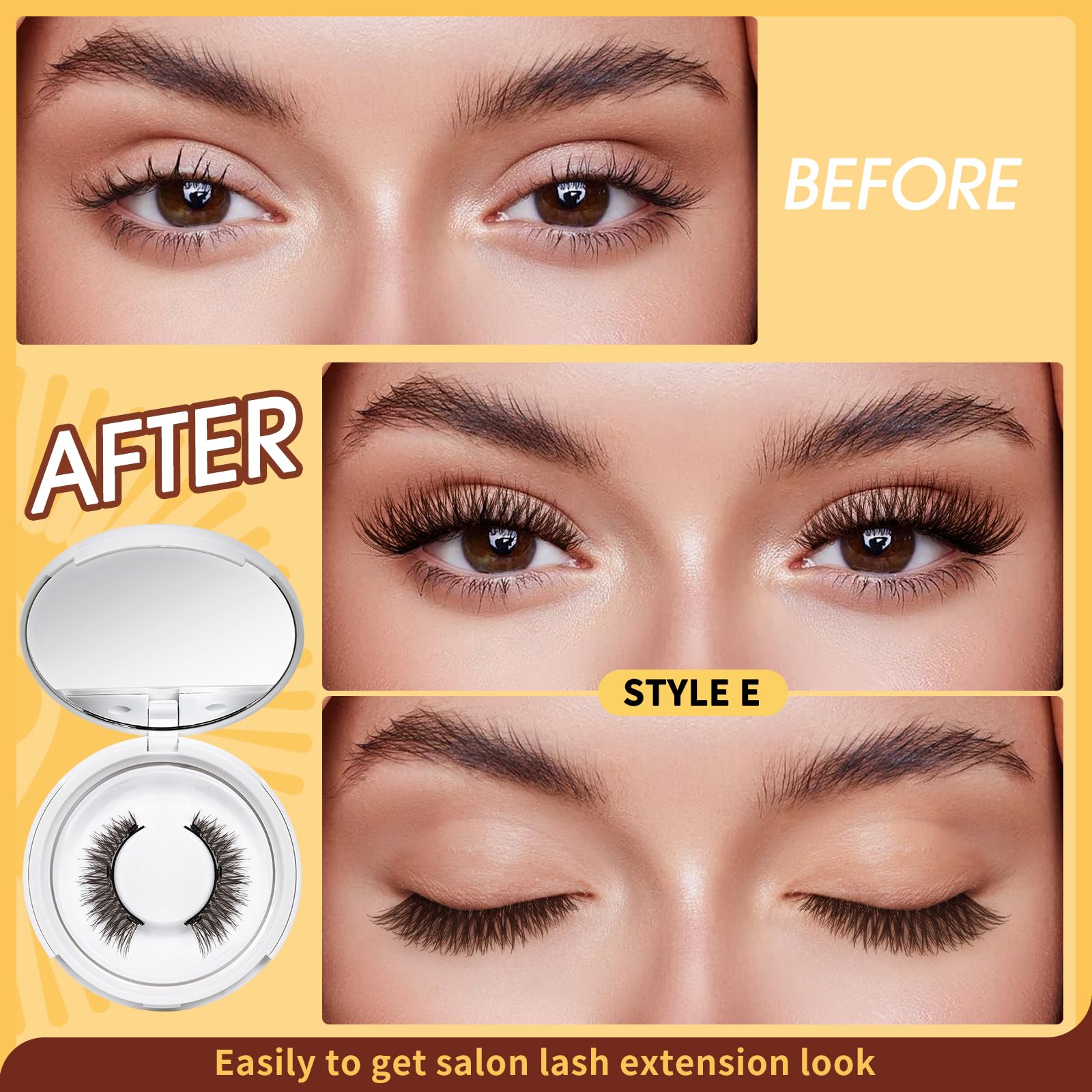 QUEWEL no-glue-needed magnetic lashes designed for easy wear.