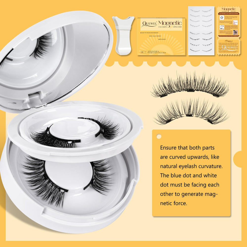QUEWEL reusable magnetic eyelashes promoting eco-friendly beauty