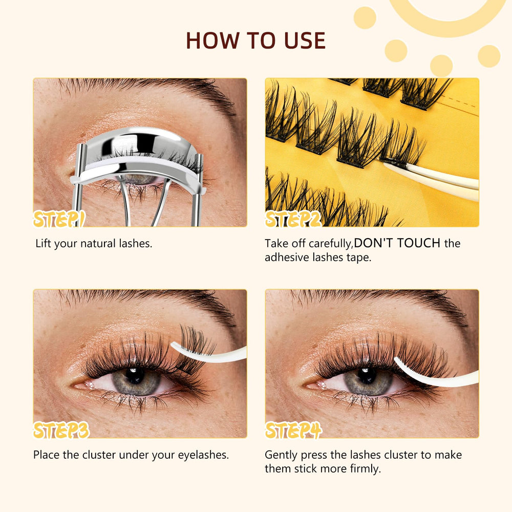 QUEWEL premium material lash band offers comfortable wear and natural look
