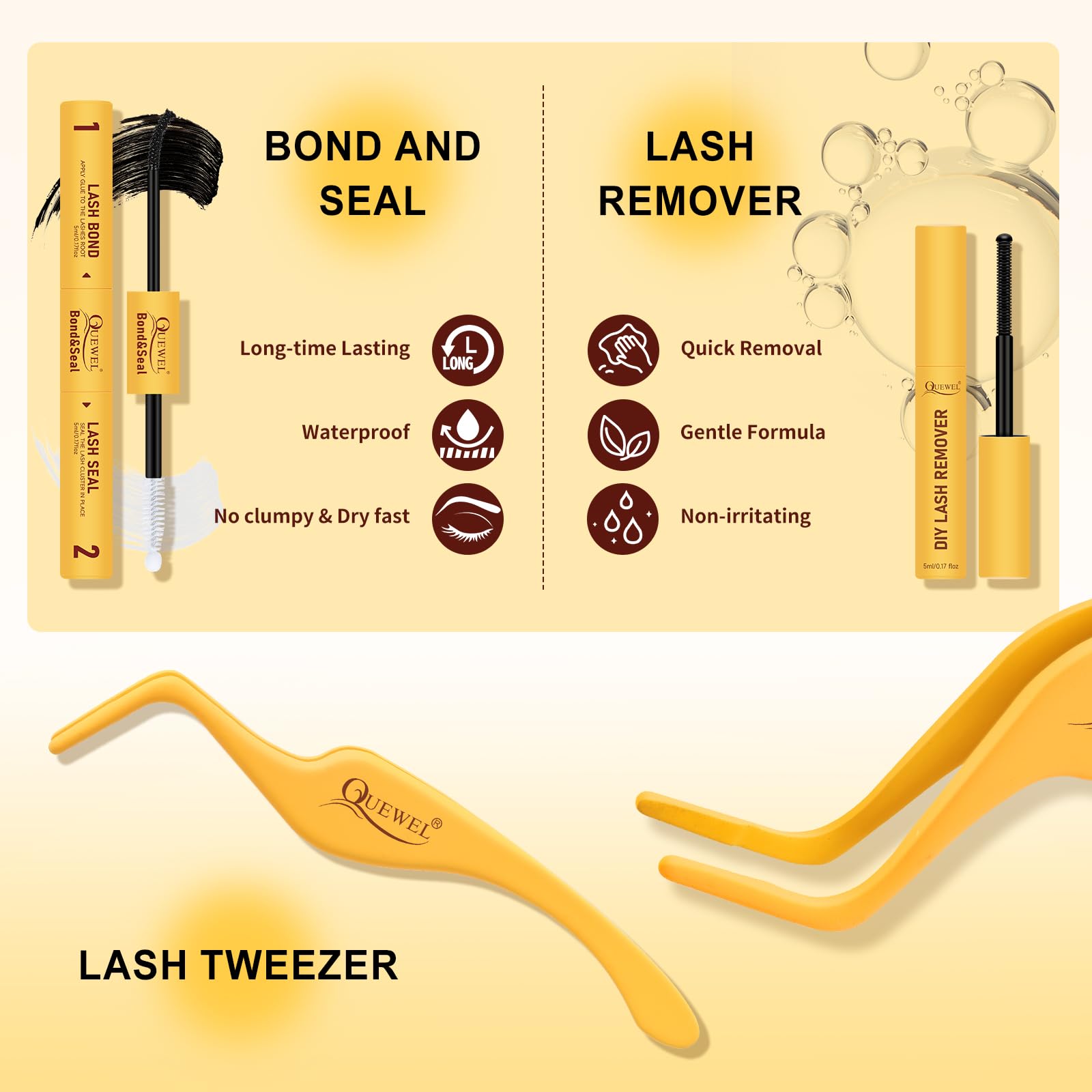 QUEWEL travel-friendly-lash-styling-setup ideal for on-the-go looks.