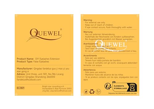 QUEWEL varied sizes and mix options for 3D–10D versatility