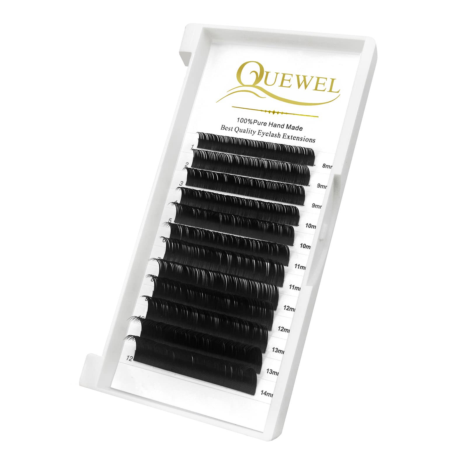 QUEWEL lightweight classic lashes support precise technique with stable curl.