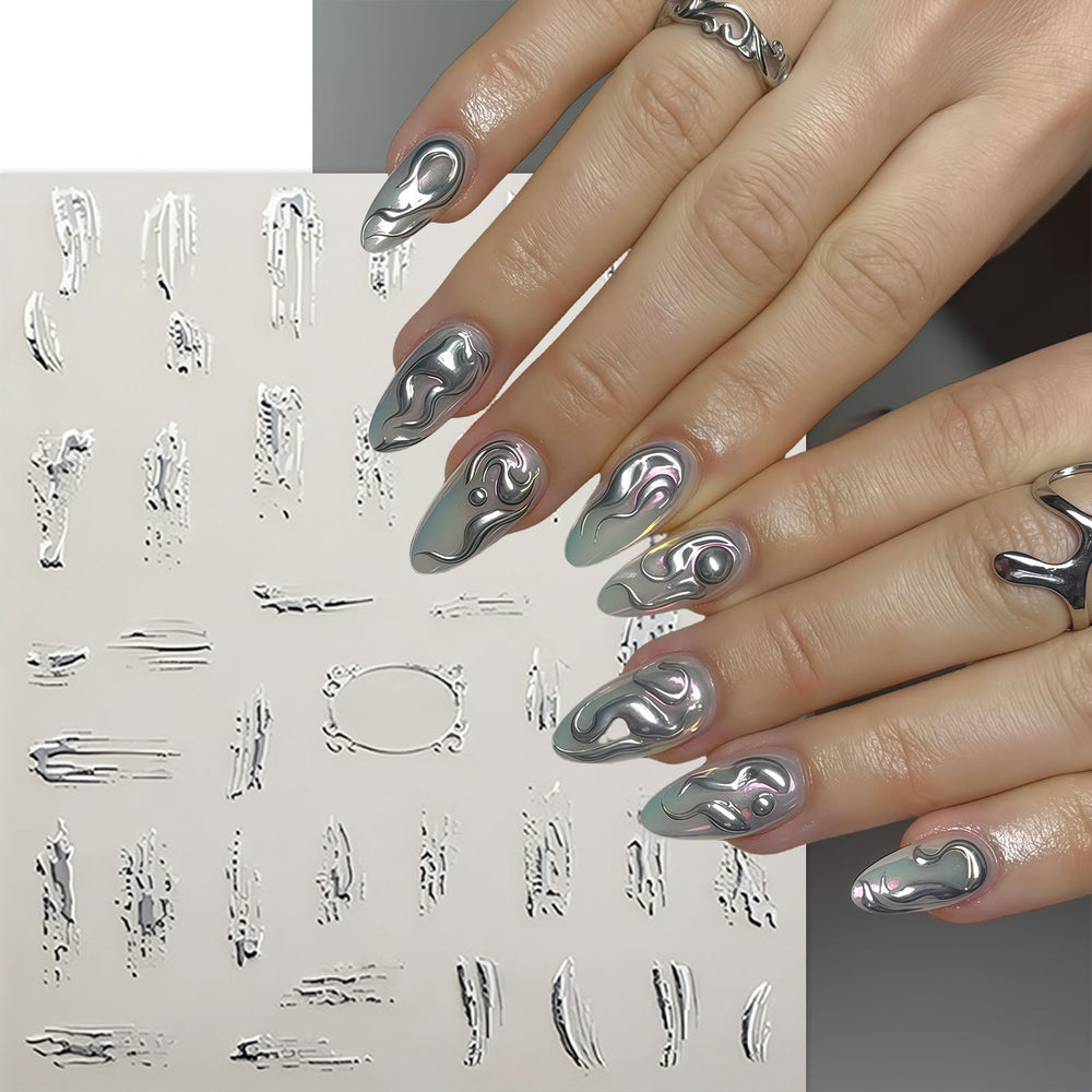 Quezadyl easy-to-use stickers simplify nail art with durable adhesive.