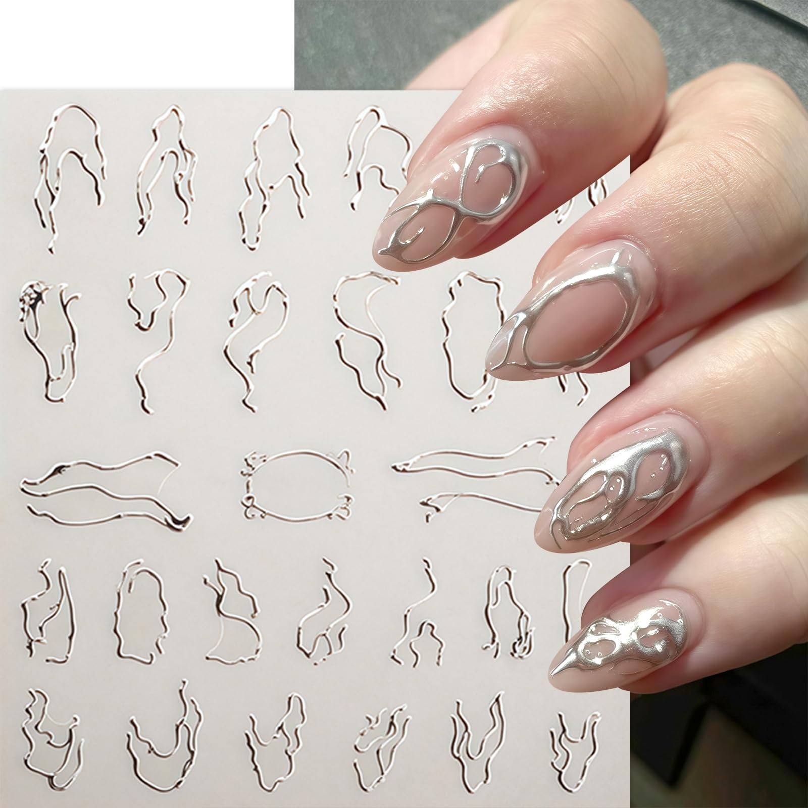 Quezadyl women's nail decor adds modern style to everyday outfits.