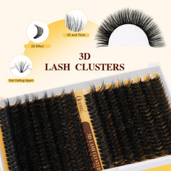 QUEWEL lash bond and seal demonstrated for longer wear and secure hold.