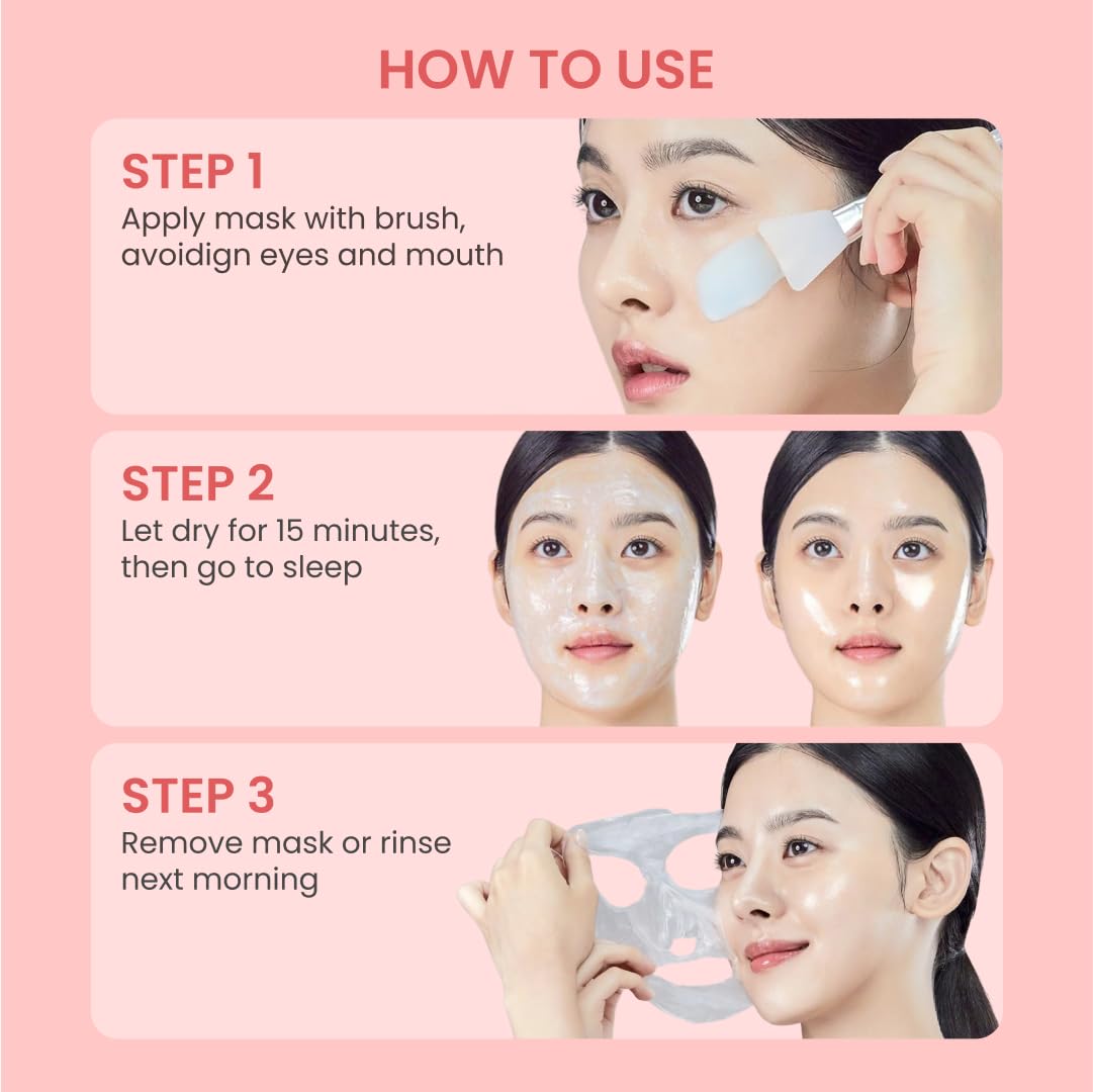 QUIA Collagen Wrapping Mask dermatologist-tested label supports suitability for sensitive skin.