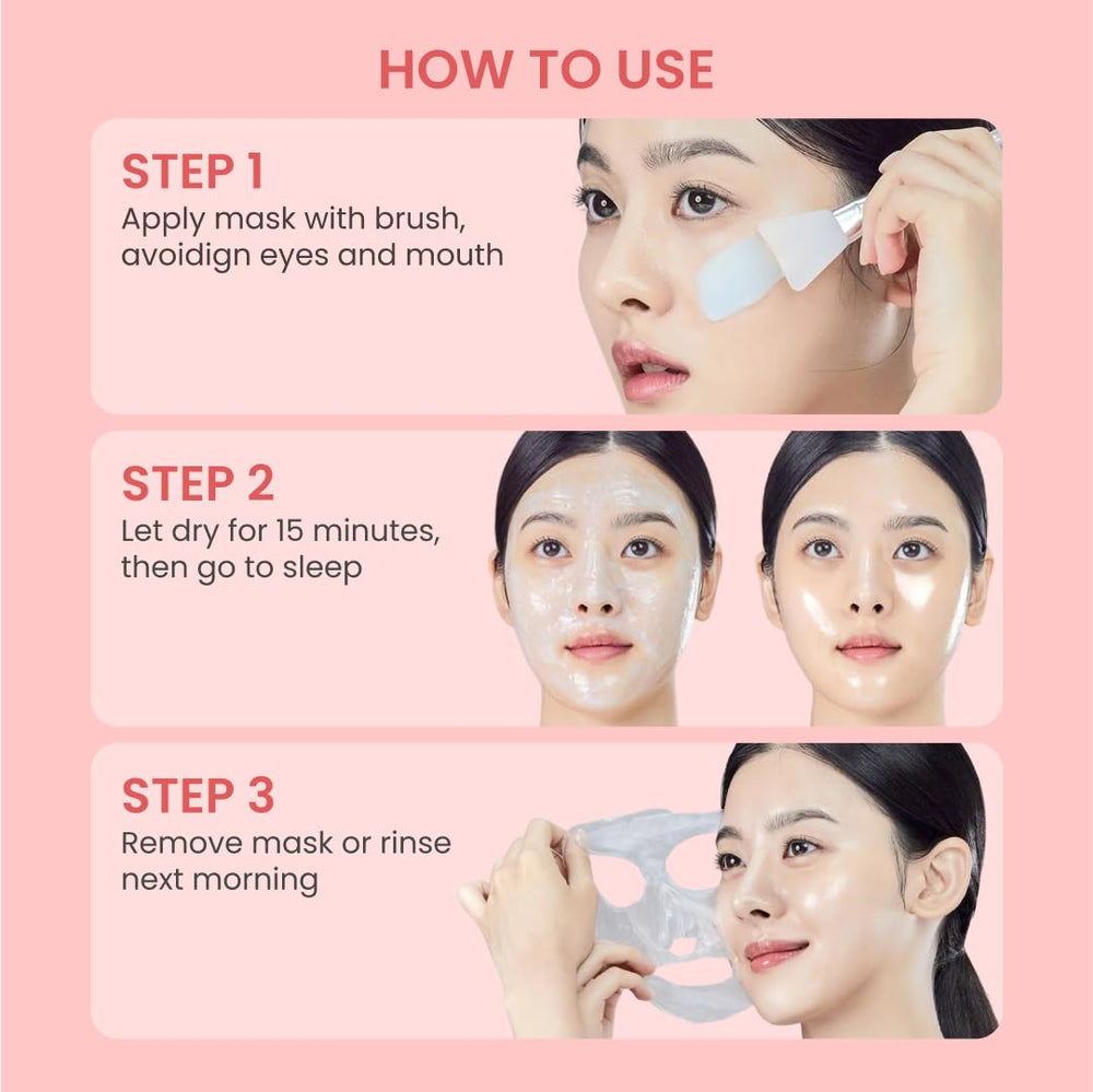 QUIA Collagen Wrapping Mask dermatologist-tested label supports suitability for sensitive skin.