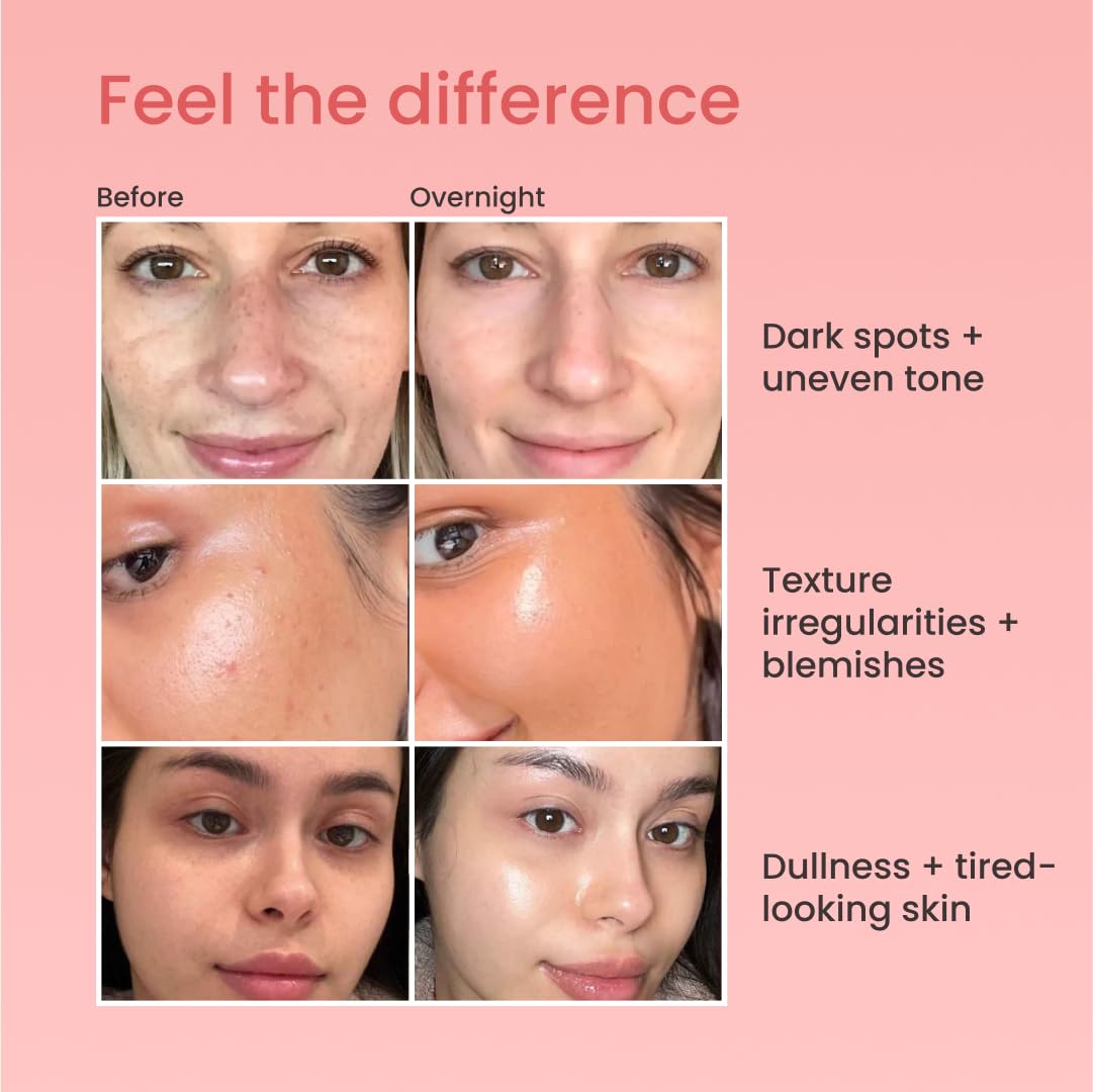 QUIA Collagen Wrapping Mask spread application shows even coverage for overnight treatment.