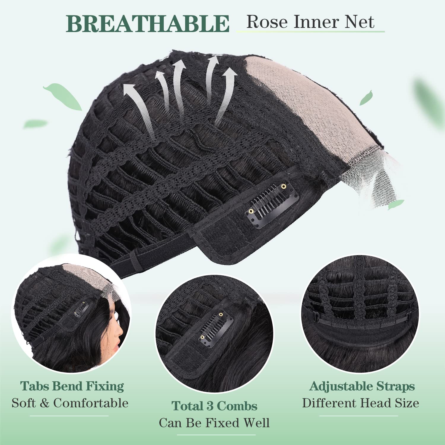Quickwig natural black color highlights versatile wear from casual to dressy occasions.