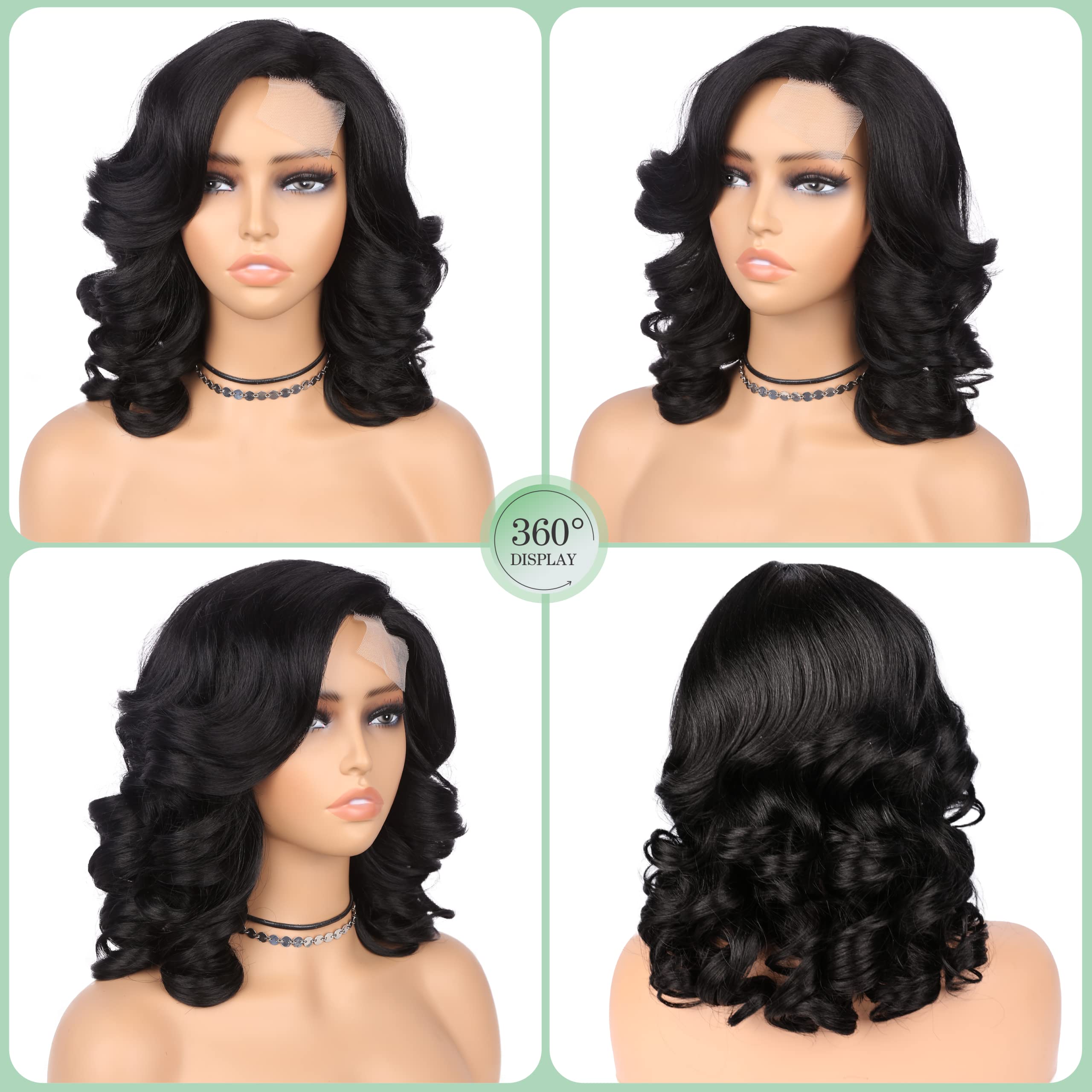 Quickwig soft high-temperature synthetic hair closeup demonstrates smooth feel and tangle-resistant wear.