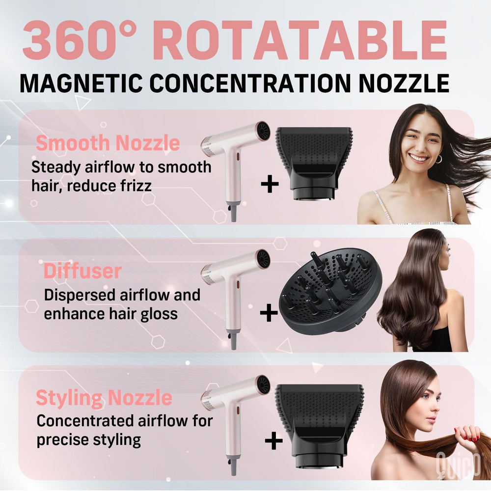 QUICO compact travel-ready silhouette for on-the-go drying.