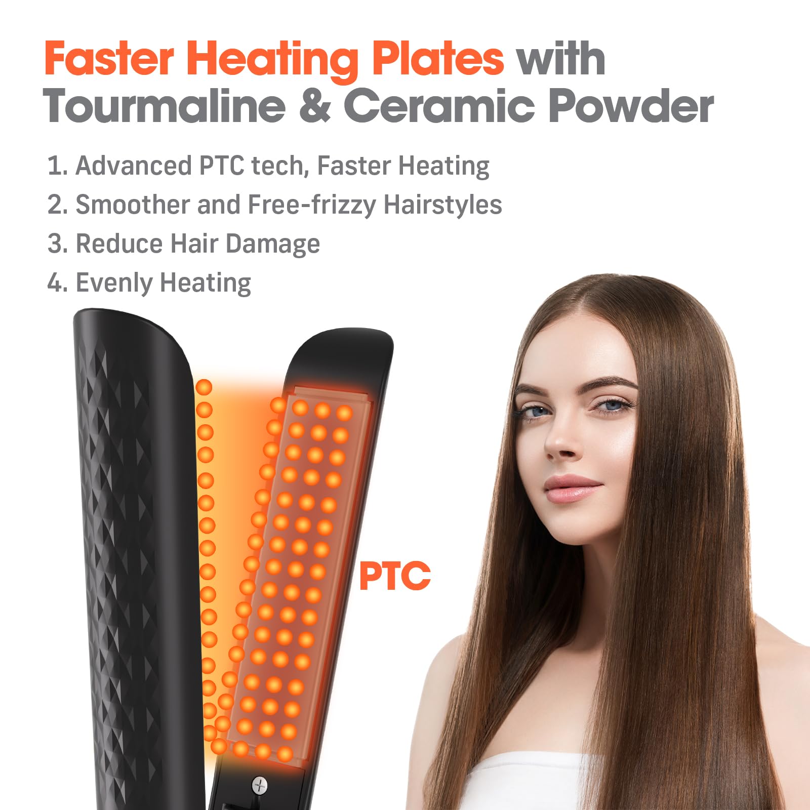 Quico Hair Straightener temperature memory recalls last-used setting