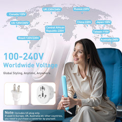 QUICO adjustable temperature settings 320-450°F for versatile looks.