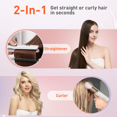 QUICO Upgrade Hair Straightener with 5 heat settings for versatile styling.