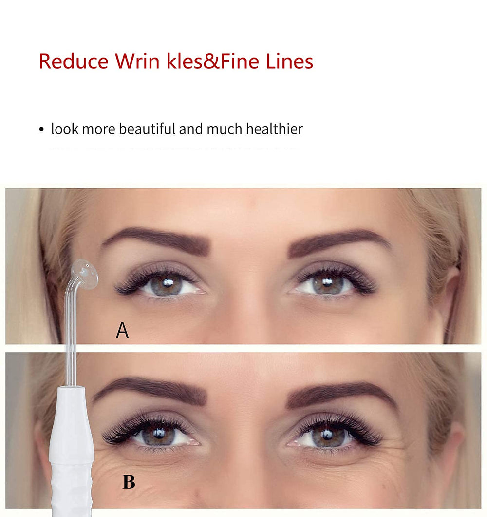 Quiet&Far high-frequency wand eye spoon shape highlights gentle eye-area care.