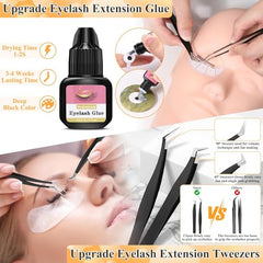 Qinzave eyelash glue offers quick bonding during practice with controlled application