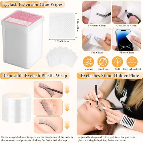 Qinzave eyelash remover supports safe cleanup on the mannequin head after practice