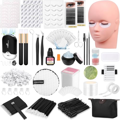 Qinzave mannequin head for realistic lash practice and proper spacing