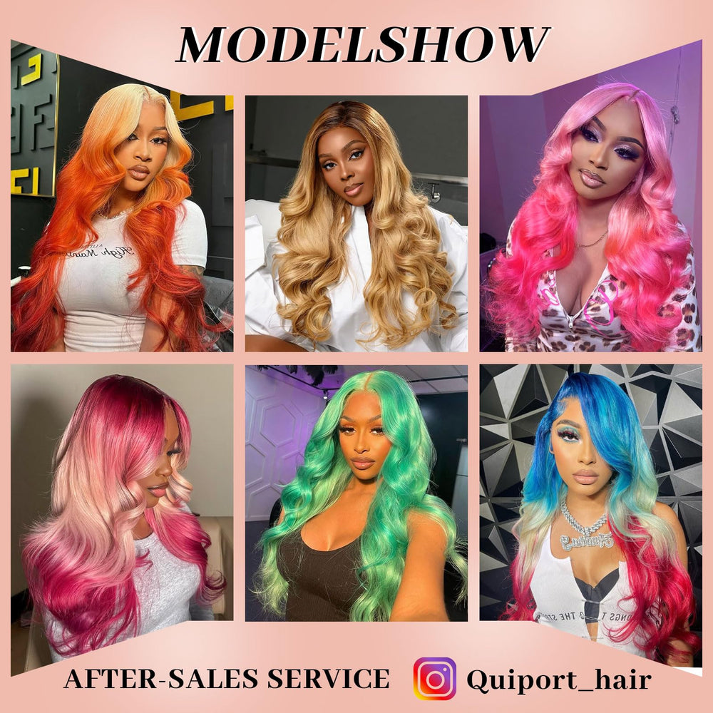 Quiport bleached-ready blonde wig suitable for color experiments and styling versatility.