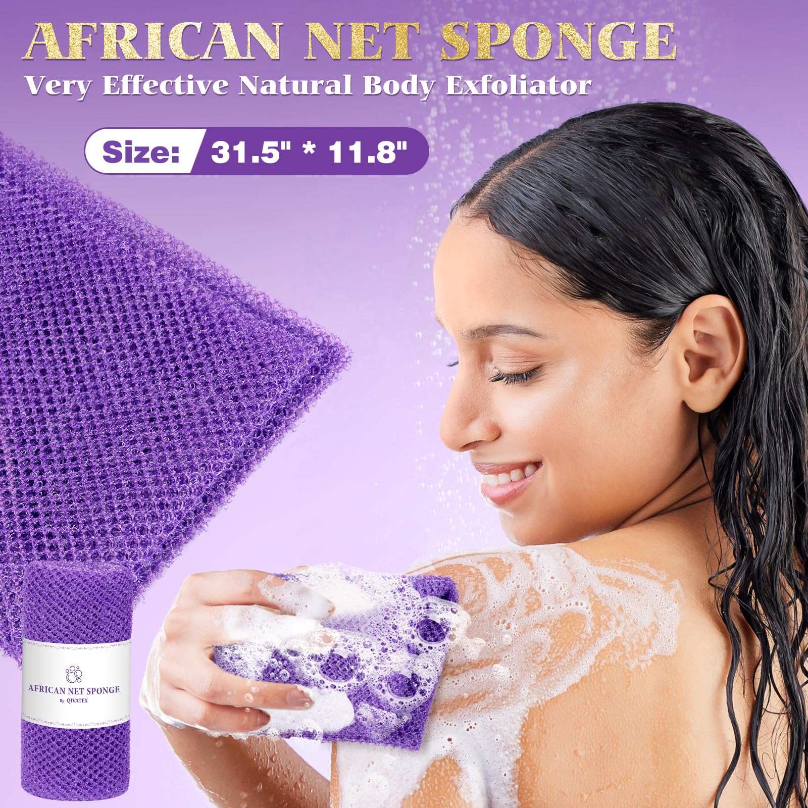 Qivatex diamond soap adds a touch of luxury to bath time.