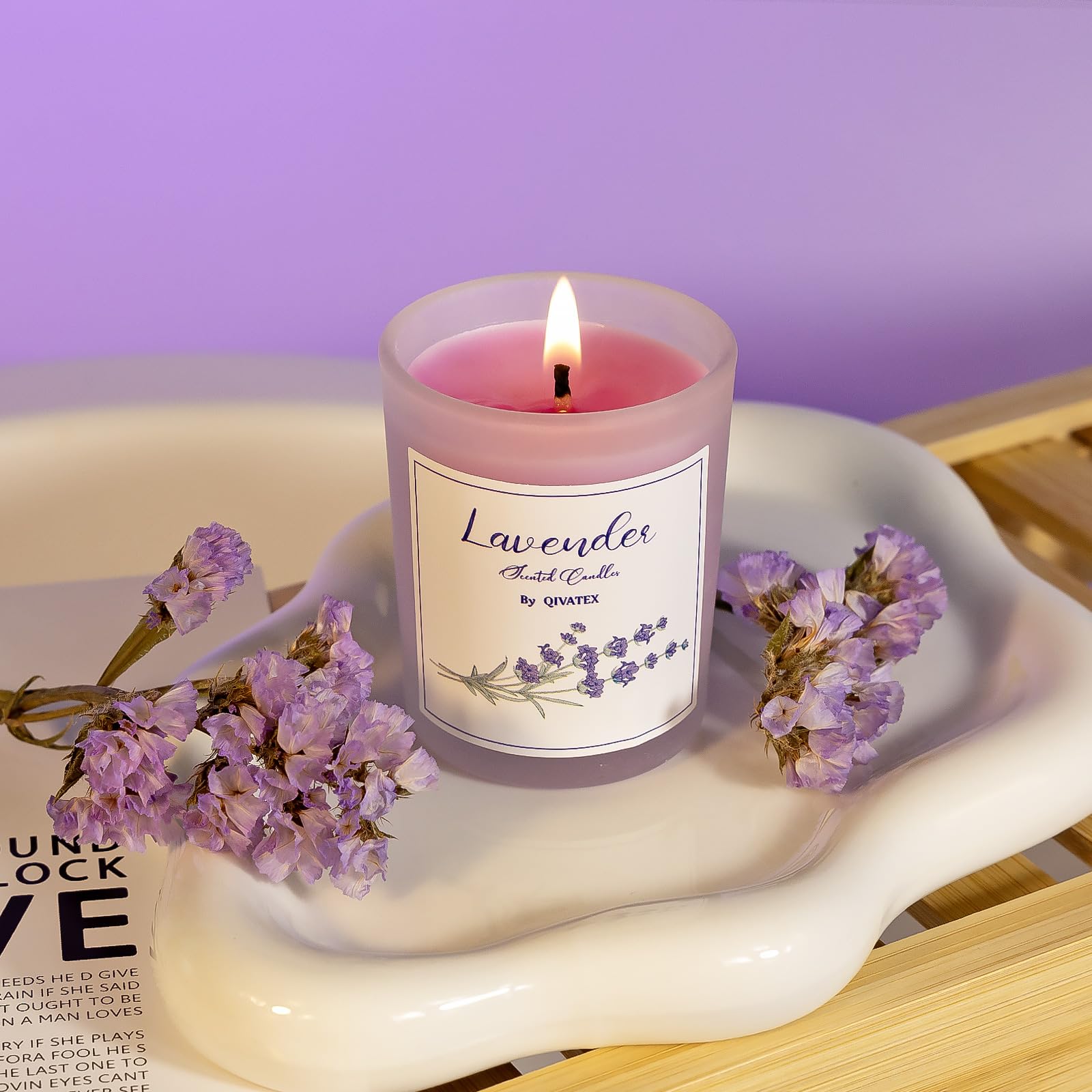 Qivatex lavender heart bath bombs deliver heartwarming, soothing bubbles.