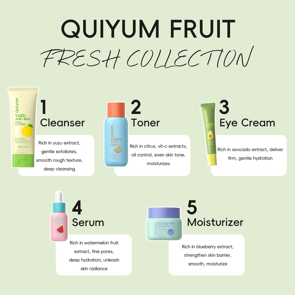 QUIYUM Citrus Vitamin C Toner bottle for oil balance and refresh