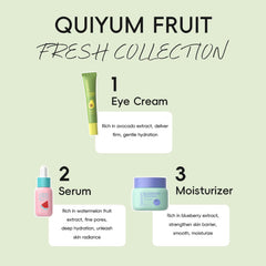 QUIYUM eye cream tube targets the under-eye area with hydration