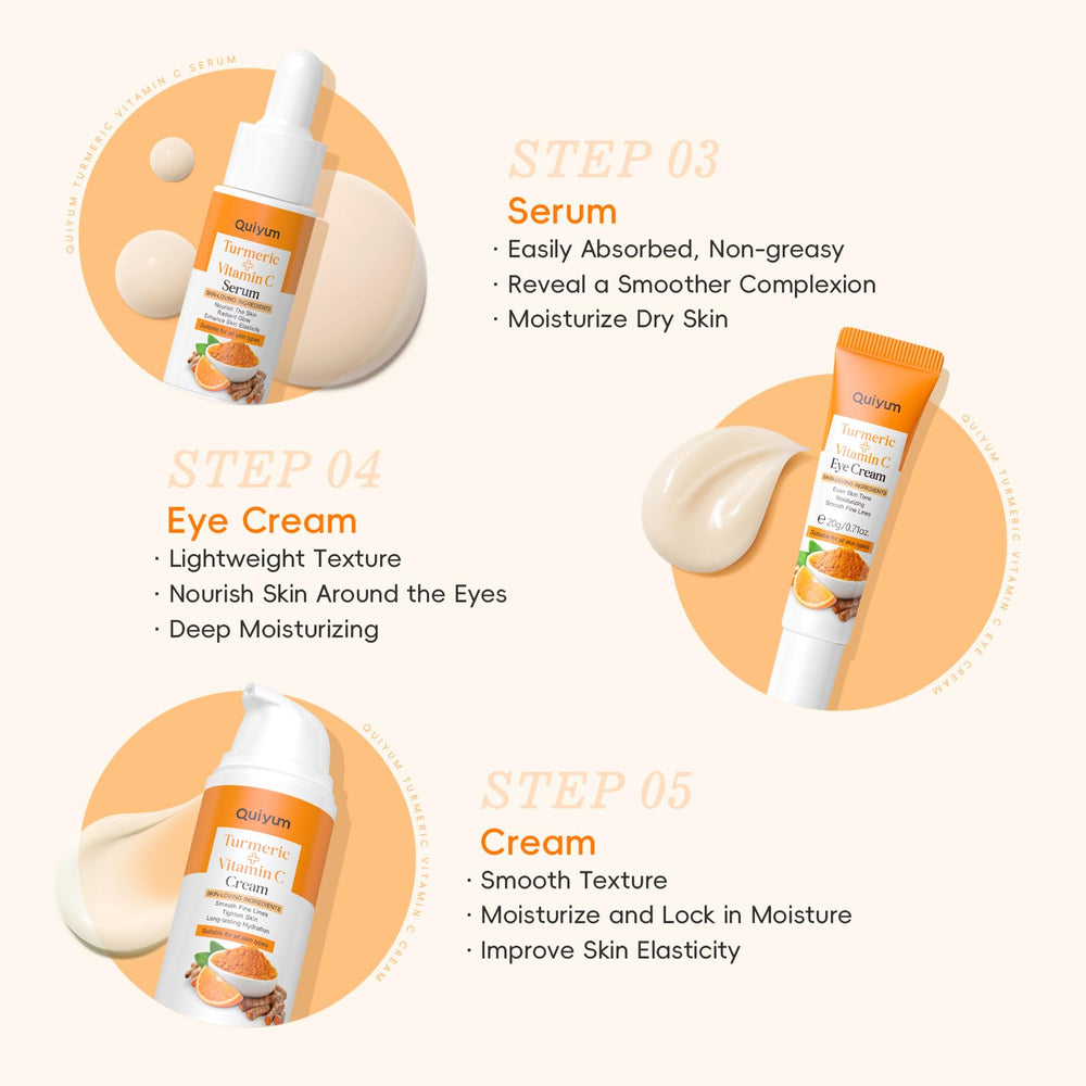 QUIYUM eye cream tube highlighting brightening under eyes