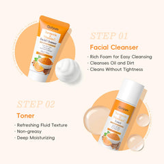 QUIYUM Turmeric Vitamin C Set serum bottle for radiant skin and hydration