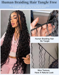 Qulueo 4-bundles 110g pack closeup highlights natural texture
