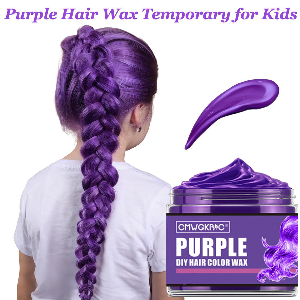 QUNGCO blue temp hair wax for vivid color accents.