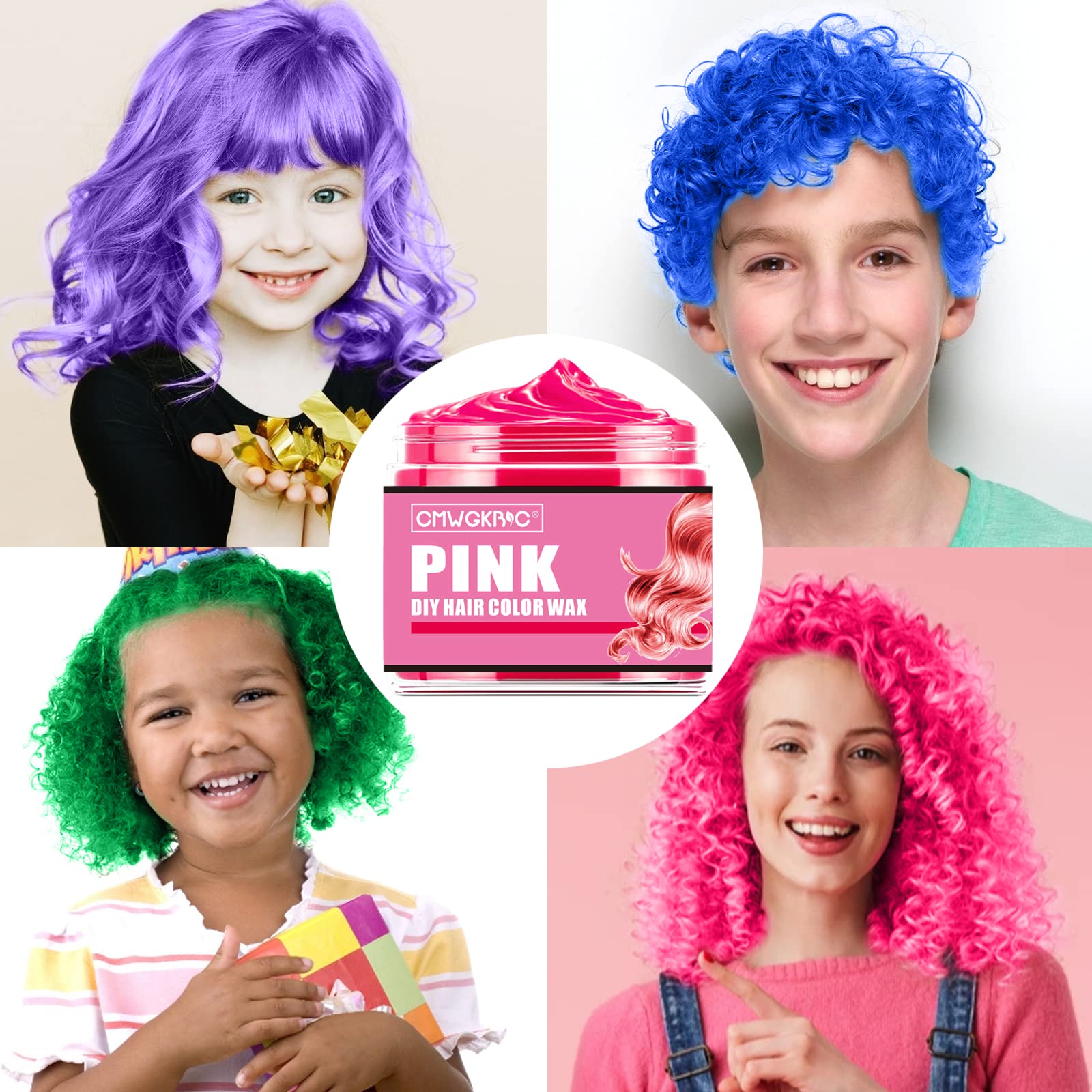 QUNGCO kids’ diy hair color wax for young designers.