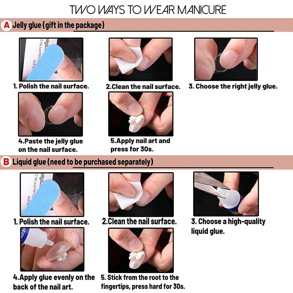 QUNQINLI at-home manicure kit helps you swap styles quickly.