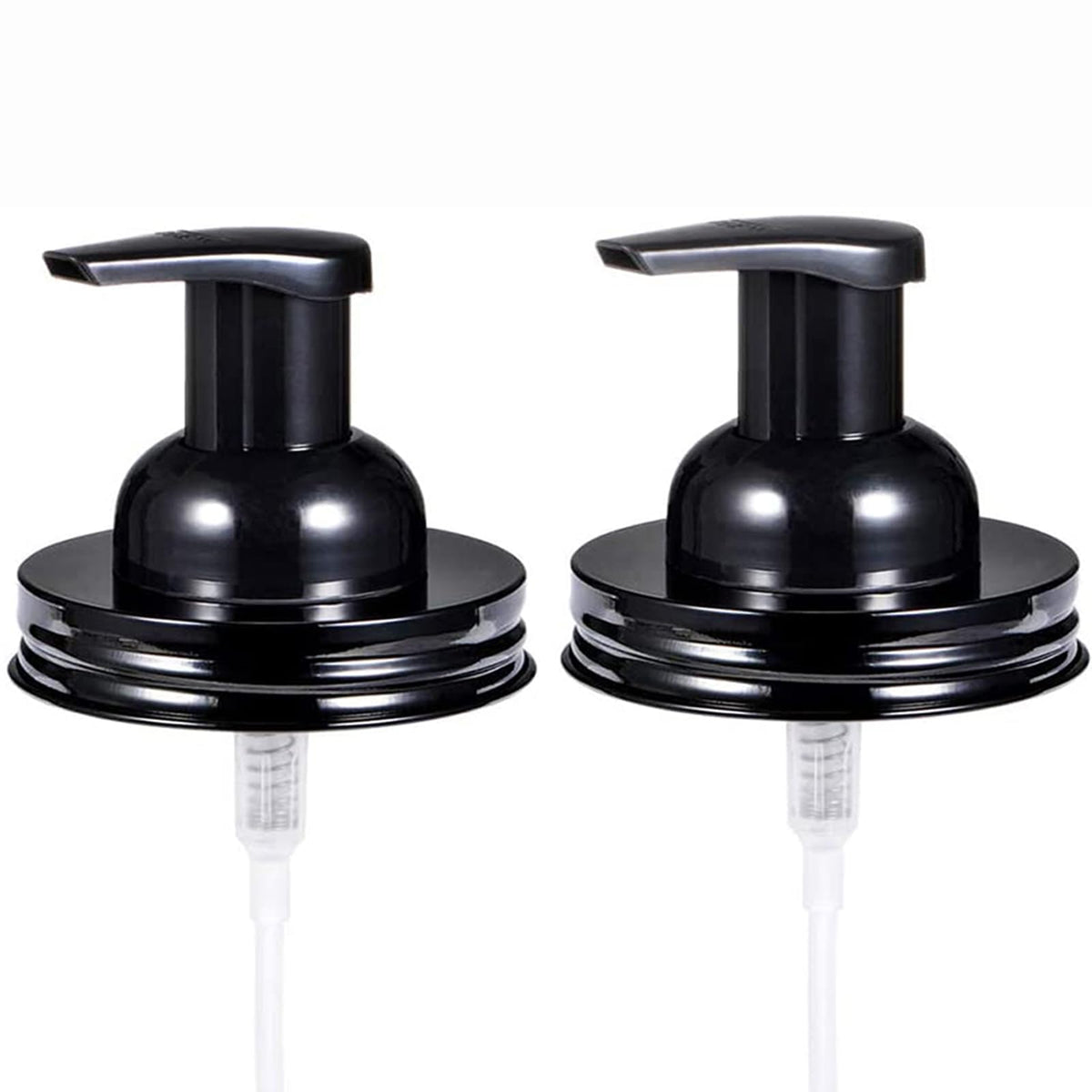 QurHapzy mason-jar-foam-pump-cover on a vanity for convenient foaming soap access