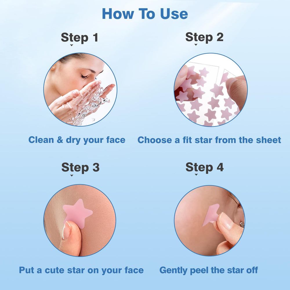 QUSTERE pimple patches hydrocolloid layer highlights absorption and protection